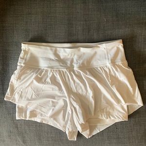 White Lulu Lemon shorts